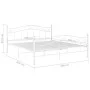 White metal bed frame 200x200 cm by vidaXL, Beds and slatted bases - Ref: Foro24-325007, Price: 161,56 €, Discount: %