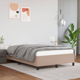 Cappuccino synthetic leather bed frame 120x200 cm by vidaXL, Beds and slatted bases - Ref: Foro24-347244, Price: 101,43 €, Di...