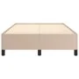 Cappuccino synthetic leather bed frame 120x200 cm by vidaXL, Beds and slatted bases - Ref: Foro24-347244, Price: 94,72 €, Dis...