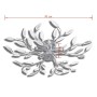 Lámpara de techo brazos de cristal forma hoja 5 bombillas E14 de vidaXL, Apliques de techo - Ref: Foro24-241476, Precio: 75,7...