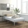 Bettgestell aus weißem Metall, 90 x 200 cm von vidaXL, Betten und Lattenroste - Ref: Foro24-325010, Preis: 74,58 €, Rabatt: %