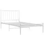 Bettgestell aus weißem Metall, 90 x 200 cm von vidaXL, Betten und Lattenroste - Ref: Foro24-325010, Preis: 74,58 €, Rabatt: %