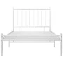 Bettgestell aus weißem Metall, 90 x 200 cm von vidaXL, Betten und Lattenroste - Ref: Foro24-325010, Preis: 74,58 €, Rabatt: %