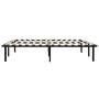 Estructura de cama de metal negro 160x200 cm de vidaXL, Camas y somieres - Ref: Foro24-284682, Precio: 130,38 €, Descuento: %