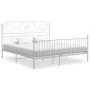 White metal bed frame 180x200 cm by vidaXL, Beds and slatted bases - Ref: Foro24-324857, Price: 228,56 €, Discount: %