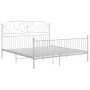 White metal bed frame 180x200 cm by vidaXL, Beds and slatted bases - Ref: Foro24-324857, Price: 228,56 €, Discount: %