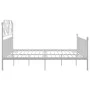White metal bed frame 180x200 cm by vidaXL, Beds and slatted bases - Ref: Foro24-324857, Price: 228,56 €, Discount: %
