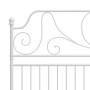 Estructura de cama de metal blanco 180x200 cm de vidaXL, Camas y somieres - Ref: Foro24-324857, Precio: 217,47 €, Descuento: %