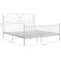 White metal bed frame 180x200 cm by vidaXL, Beds and slatted bases - Ref: Foro24-324857, Price: 228,56 €, Discount: %