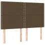 Cama box spring con colchón tela marrón oscuro 140x190 cm de vidaXL, Camas y somieres - Ref: Foro24-3131908, Precio: 478,62 €...