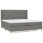Box spring bed with dark gray fabric mattress 200x200 cm by vidaXL, Beds and slatted bases - Ref: Foro24-3132258, Price: 714,...