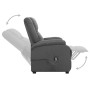 Sillón elevable tela gris oscuro de vidaXL, Sillones - Ref: Foro24-329700, Precio: 349,47 €, Descuento: %