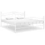 Bettgestell aus weißem Metall, 140 x 200 cm von vidaXL, Betten und Lattenroste - Ref: Foro24-324998, Preis: 130,97 €, Rabatt: %