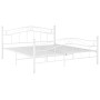 Bettgestell aus weißem Metall, 140 x 200 cm von vidaXL, Betten und Lattenroste - Ref: Foro24-324998, Preis: 125,80 €, Rabatt: %