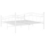 Estructura de cama de metal blanco 140x200 cm de vidaXL, Camas y somieres - Ref: Foro24-324998, Precio: 125,69 €, Descuento: %