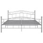 Estructura de cama de metal gris 200x200 cm de vidaXL, Camas y somieres - Ref: Foro24-325008, Precio: 149,16 €, Descuento: %