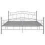 Gray metal bed frame 200x200 cm by vidaXL, Beds and slatted bases - Ref: Foro24-325008, Price: 161,73 €, Discount: %