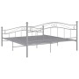 Estructura de cama de metal gris 200x200 cm de vidaXL, Camas y somieres - Ref: Foro24-325008, Precio: 149,16 €, Descuento: %