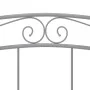 Gray metal bed frame 200x200 cm by vidaXL, Beds and slatted bases - Ref: Foro24-325008, Price: 161,73 €, Discount: %