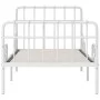 Bed frame with white metal slatted base 90x200 cm by vidaXL, Beds and slatted bases - Ref: Foro24-284601, Price: 115,70 €, Di...