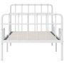 Bettgestell mit Lattenrost aus weißem Metall, 90 x 200 cm von vidaXL, Betten und Lattenroste - Ref: Foro24-284601, Preis: 117...
