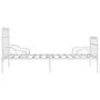 Bed frame with white metal slatted base 90x200 cm by vidaXL, Beds and slatted bases - Ref: Foro24-284601, Price: 115,70 €, Di...