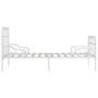 Bettgestell mit Lattenrost aus weißem Metall, 90 x 200 cm von vidaXL, Betten und Lattenroste - Ref: Foro24-284601, Preis: 117...