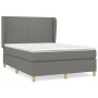 Box spring bed with dark gray fabric mattress 140x200 cm by vidaXL, Beds and slatted bases - Ref: Foro24-3128366, Price: 515,...