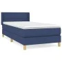 Box spring bed with blue fabric mattress 100x200 cm by vidaXL, Beds and slatted bases - Ref: Foro24-3130255, Price: 331,48 €,...
