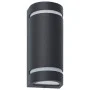 Außenwandleuchten 2 Stk. 35 W schwarz halbrund von vidaXL, Außenbeleuchtung - Ref: Foro24-45649, Preis: 49,50 €, Rabatt: %