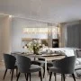 Ceiling lamp with silver glass beads 104 cm E14 by vidaXL, ceiling lights - Ref: Foro24-50860, Price: 84,71 €, Discount: %