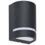 Außenwandleuchten 2 Stück 35 W schwarz halbrund von vidaXL, Außenbeleuchtung - Ref: Foro24-45648, Preis: 33,06 €, Rabatt: %