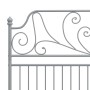 Gray metal bed frame 140x200 cm by vidaXL, Beds and slatted bases - Ref: Foro24-324852, Price: 152,68 €, Discount: %