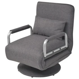 Dark gray fabric swivel chair and sofa bed by vidaXL, Armchairs - Ref: Foro24-244667, Price: 274,52 €, Discount: %