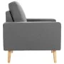 Light gray fabric armchair by vidaXL, Armchairs - Ref: Foro24-288693, Price: 150,22 €, Discount: %