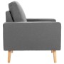 Sillón de tela gris claro de vidaXL, Sillones - Ref: Foro24-288693, Precio: 152,40 €, Descuento: %