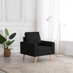 Black fabric armchair by vidaXL, Armchairs - Ref: Foro24-288702, Price: 141,67 €, Discount: %
