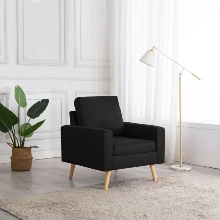 Sillón de tela negro de vidaXL, Sillones - Ref: Foro24-288702, Precio: 145,59 €