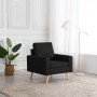 Sillón de tela negro de vidaXL, Sillones - Ref: Foro24-288702, Precio: 145,59 €