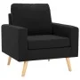 Black fabric armchair by vidaXL, Armchairs - Ref: Foro24-288702, Price: 145,14 €, Discount: %