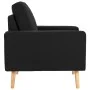 Sillón de tela negro de vidaXL, Sillones - Ref: Foro24-288702, Precio: 145,14 €, Descuento: %