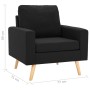 Schwarzer Stoffsessel von vidaXL, Sessel - Ref: Foro24-288702, Preis: 146,87 €, Rabatt: %