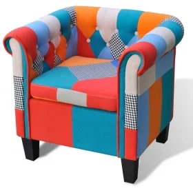 Armchair with a Patchwork fabric design by vidaXL, Armchairs - Ref: Foro24-241027, Price: 235,14 €, Discount: %