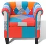 Armchair with a Patchwork fabric design by vidaXL, Armchairs - Ref: Foro24-241027, Price: 235,14 €, Discount: %