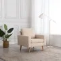 Cream-colored fabric armchair by vidaXL, Armchairs - Ref: Foro24-288696, Price: 180,93 €, Discount: %