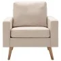 Cream-colored fabric armchair by vidaXL, Armchairs - Ref: Foro24-288696, Price: 180,93 €, Discount: %