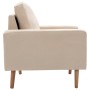 Sillón de tela color crema de vidaXL, Sillones - Ref: Foro24-288696, Precio: 179,94 €