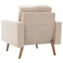 Cremefarbener Stoffsessel von vidaXL, Sessel - Ref: Foro24-288696, Preis: 180,93 €, Rabatt: %