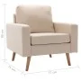 Cremefarbener Stoffsessel von vidaXL, Sessel - Ref: Foro24-288696, Preis: 180,93 €, Rabatt: %