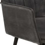 Vintage black canvas wing chair with footrest by vidaXL, Armchairs - Ref: Foro24-339670, Price: 84,16 €, Discount: %
